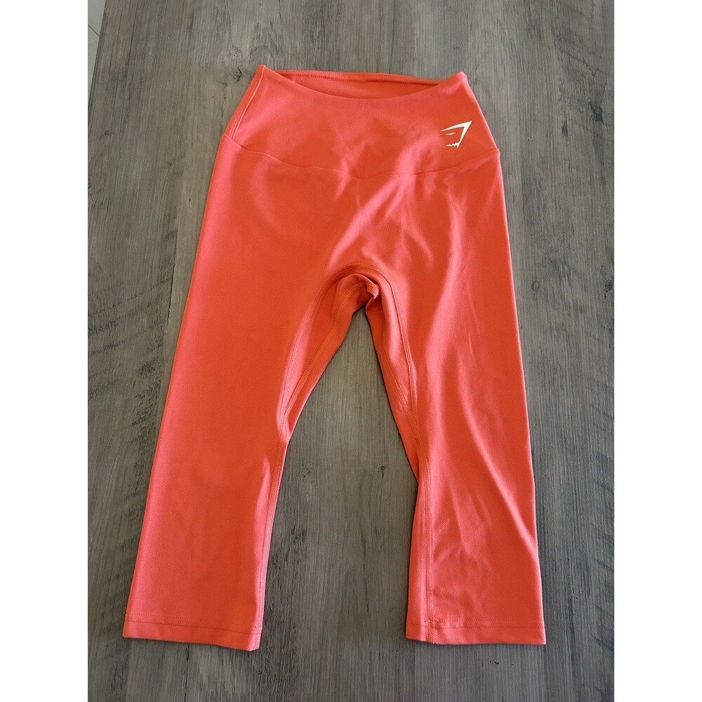 Women’s Gym Shark Orange Leggings Size XS Workout